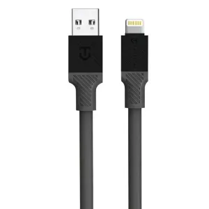 USB datový kabel Tactical Fat Man Cable USB-A/Lightning 60W 1m šedý