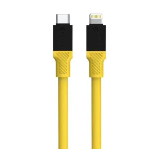 USB datový kabel Tactical Fat Man Cable USB-C/Lightning 60W 1m žlutý