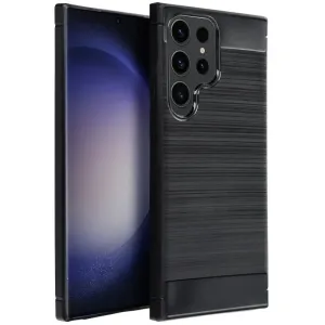 Pouzdro silikon Samsung S916 Galaxy S23+ Forcell Carbon s výztuhou černé