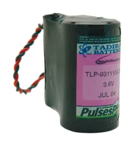 Tadiran Batteries Tlp-93111/a/sm Ltc Battery, 3.6V, 19Ah, D, Wire Lead
