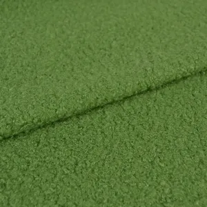 Kabátovina Bouclé barva zelená