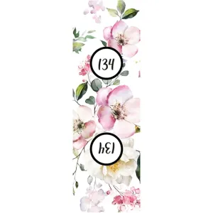 Velikostní štítek na oblečení set 10ks - letní květiny 134