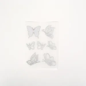 Reflexní nažehlovačka motýl - balení 7 ks