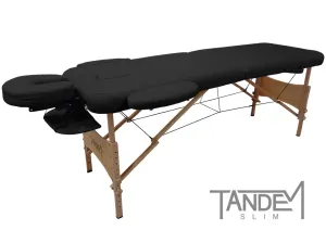 Skládací masážní stůl TANDEM Basic-2 Slim Barva: černá