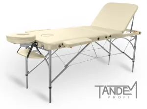 Skládací masážní stůl TANDEM Profi A3D Barva: krémová