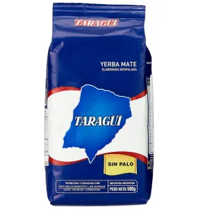 Taragui Yerba Mate Sin Palo Pure Leaf 500 g #4958825