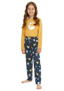 Dívčí pyžamo Sarah s obrázkem a nápisem Taro Barva/Velikost: žlutá tmavá / 104