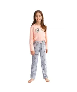 Taro Sarah 2615 růžové Dívčí pyžamo, 110, růžová