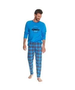 Taro Mario 2656 modré Pánské pyžamo, L, modrá