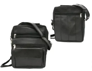 Moderní černá pánská taška přes rameno #5152758