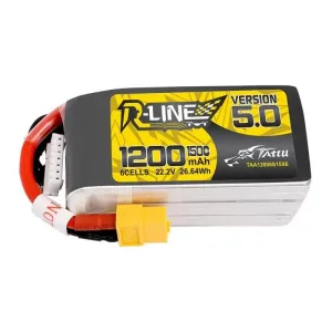 Baterie Tattu R-Line 5.0 1200mAh 22,2V 150C 6S1P XT60