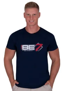 Pánské jednobarevné tričko s krátkým rukávem TDS Barva/Velikost: granát (modrá) / L/XL #5524470