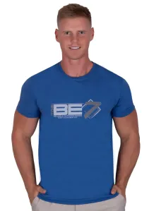 Pánské jednobarevné tričko s krátkým rukávem TDS Barva/Velikost: modrá / 3XL/4XL