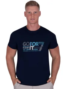 Pánské jednobarevné tričko vzor 329 TDS Barva/Velikost: granát (modrá) / XXL/3XL