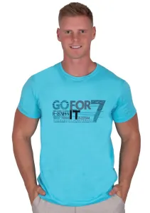 Pánské jednobarevné tričko vzor 329 TDS Barva/Velikost: tyrkys / M/L