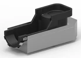 Te Connectivity 2137722-1 Lower Insert Assembly, Pa66 Gf, Black