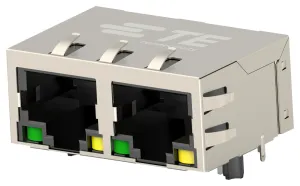 Te Connectivity 2337994-4 Rj45 Connector, Jack, 8P8C, 2Port, Cat5