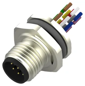 Te Connectivity T4171020008-001. Sensor Cord, 8P M12 Plug-Free End, 7.9