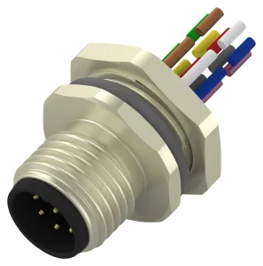 Te Connectivity T4171220008-001. Sensor Cord, 8P M12 Plug-Free End, 7.9