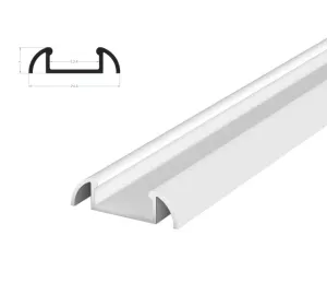 Tech-Light Hliníkový profil P2-1 2m pro LED pásky, bílý