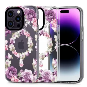 Kryt TECH-PROTECT MAGMOOD MAGSAFE IPHONE 14 PRO MAX ROSE FLORAL (9490713935873)