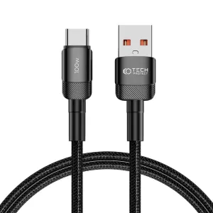Kabel TECH-PROTECT ULTRABOOST EVO TYPE-C CABLE 100W/5A 100CM BLACK (5906203690718)