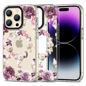 Kryt TECH-PROTECT MAGMOOD MAGSAFE IPHONE 15 PRO MAX ROSE FLORAL (9319456605419)