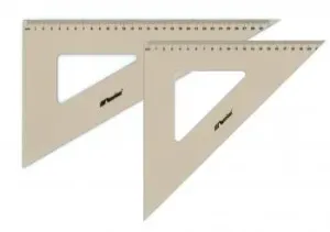 Profesionální trojúhelníkové pravítko LENIAR 45 ° / 21 cm