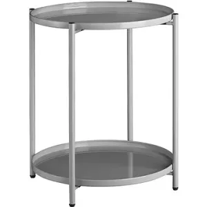 Tectake Odkládací stolek Oxford 45,5×45,5×53cm, šedá