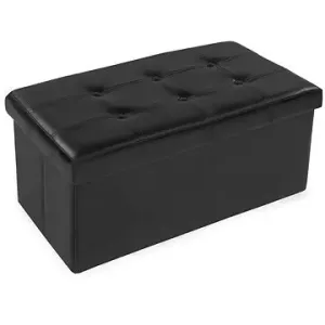 Box skládací s úložným prostorem 80×40×40cm, černá