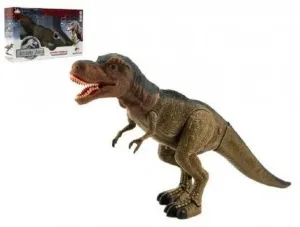 Teddies 59341 Dinosaurus chodící plast 40cm na baterie se světlem se zvukem v krabici