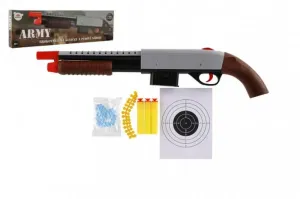 Brokovnice/puška 46cm + vodní kuličky 6mm,pěnové náboje, gumové kuličky