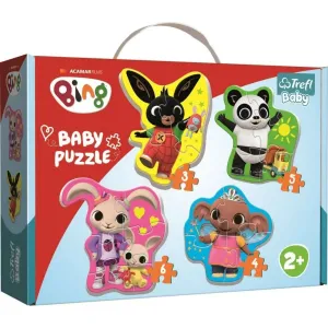 Puzzle baby Bing Bunny a přátelé v krabici 27,5x19x6cm 2+