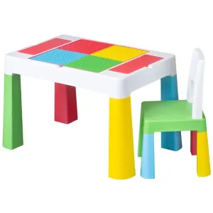 TEGA - Dětská sada stoleček a židlička Multifun multicolor