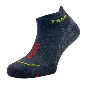 TEKO Nízké ultralehké běžecké MERINO ponožky eco RUN 1.0 ULTRA, černé - S