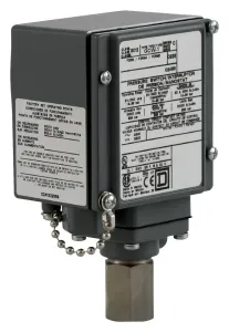 Telemecanique Sensors 9012Gfw1 Pressure Switch, Spdt-Db, 1000Psi, Panel