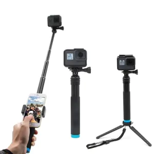 Selfie tyč Telesin s plastovým stativem pro sportovní fotoaparáty (GP-MNP-090-D)