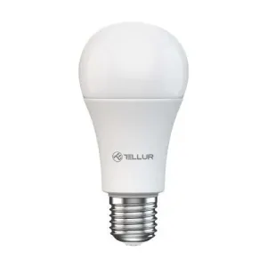 Tellur WiFi Smart žárovka E27, 9 W, bílé provedení, teplá bílá, stmívač