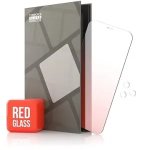 Tempered Glass Protector zrcadlové pro iPhone 12 / 12 Pro, červené + sklo na kameru