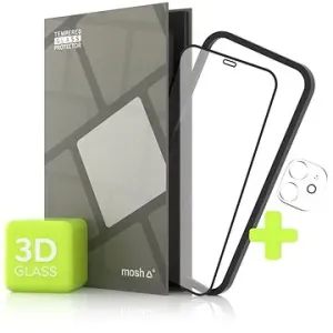 Tempered Glass Protector pro iPhone 12, 3D + sklo na kameru + instalační rámeček (Case Friendly)