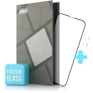 Tempered Glass Protector matné pro iPhone 13 mini, černé + sklo na kameru (Case Friendly)
