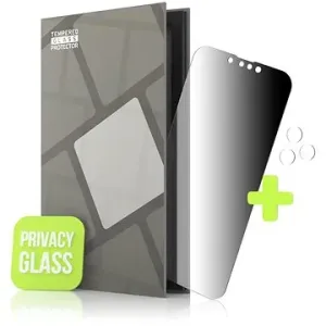 Tempered Glass Protector pro iPhone 13 Pro Max, Privacy glass + sklo na kameru, Case Friendly