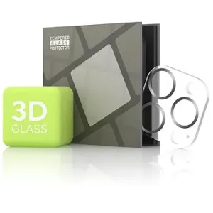 Tempered Glass Protector pro kameru iPhone 13 Pro Max / 13 Pro - 3D Glass, šedá (Case friendly)