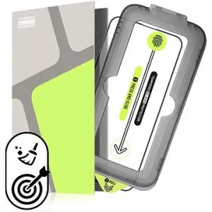 Tempered Glass Protector pro iPhone 15 Plus - Case Friendly + samoinstalační rámeček