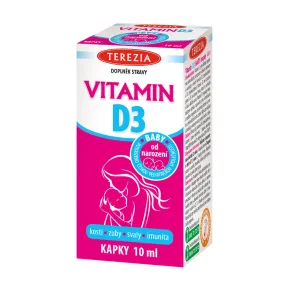 TEREZIA Vitamin D3 Baby od narození, 400 IU 10 ml