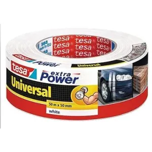 tesa Extra Power Universal, textilní, bílá, 50m:50mm