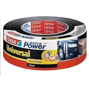 tesa Extra Power Universal, textilní, černá, 50m:50mm