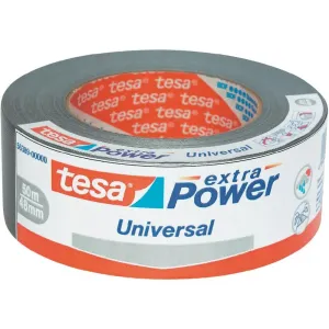 tesa Extra Power Universal, textilní, stříbrná, 50m:50mm
