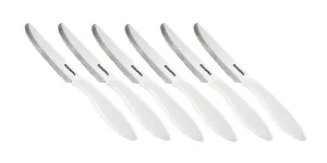 Tescoma Presto jídelní nůž 12 cm, 6 ks, bílý