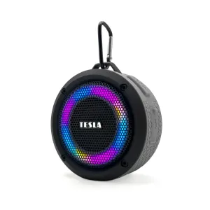 TESLA Sound BS60 - bezdrátový Bluetooth reproduktor voděodolný (šedá barva)